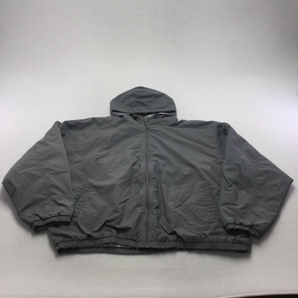 RedHead Jacket Mens 2XL Gray Hooded Lined Insulated Nylon Windbreaker Outdoor